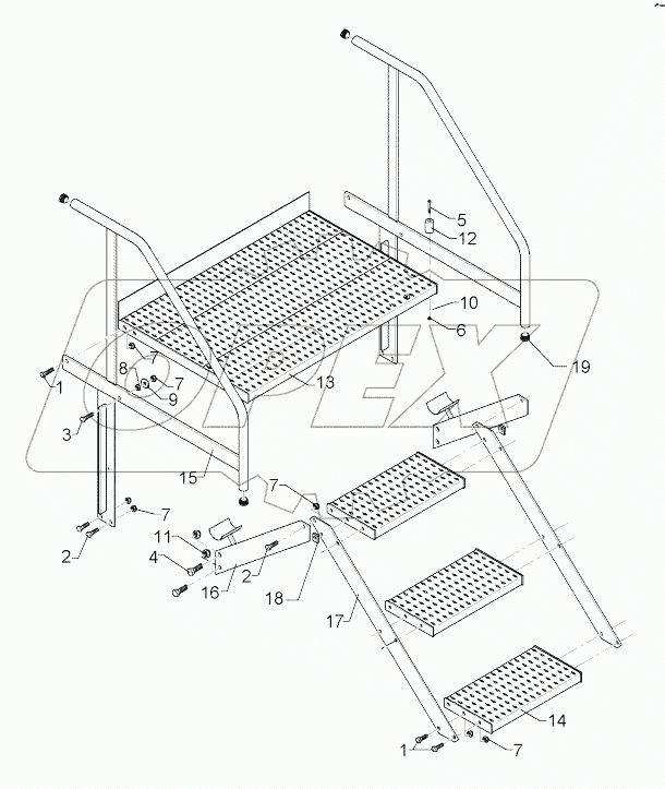 682 3015 Step with platform