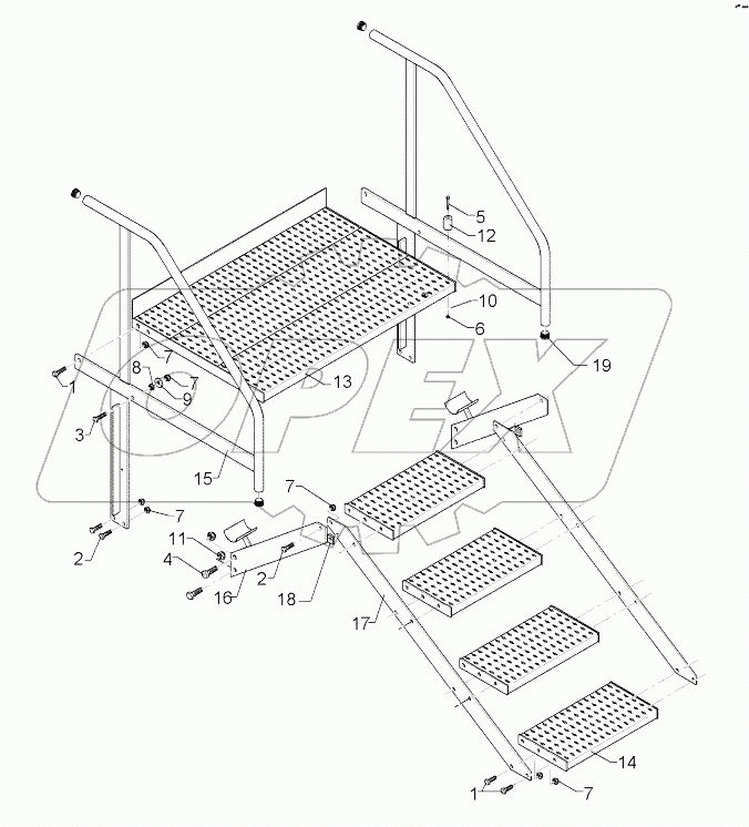682 3018 Step with platform