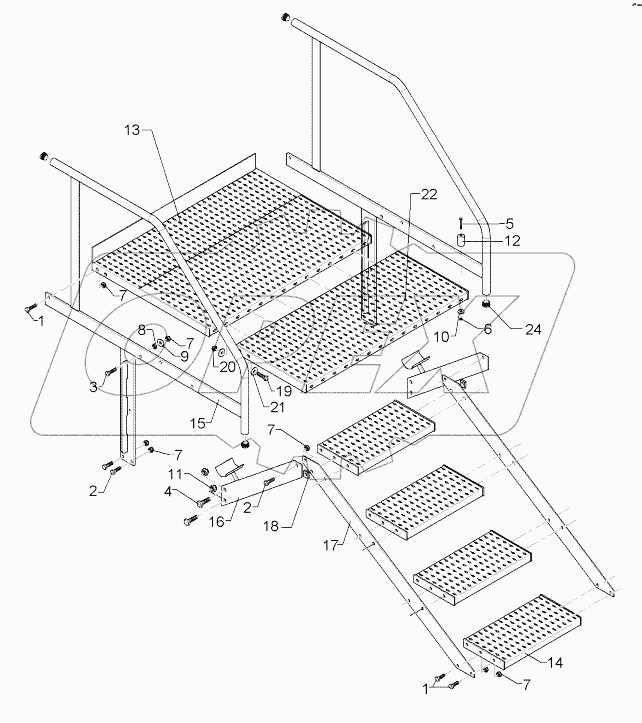 68210003 Step with platform