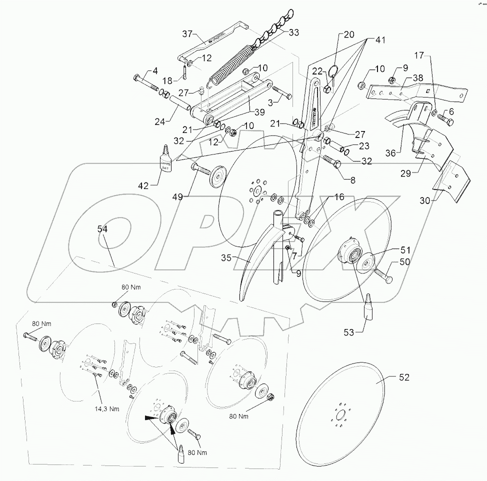 682 6132 Double disc coulter