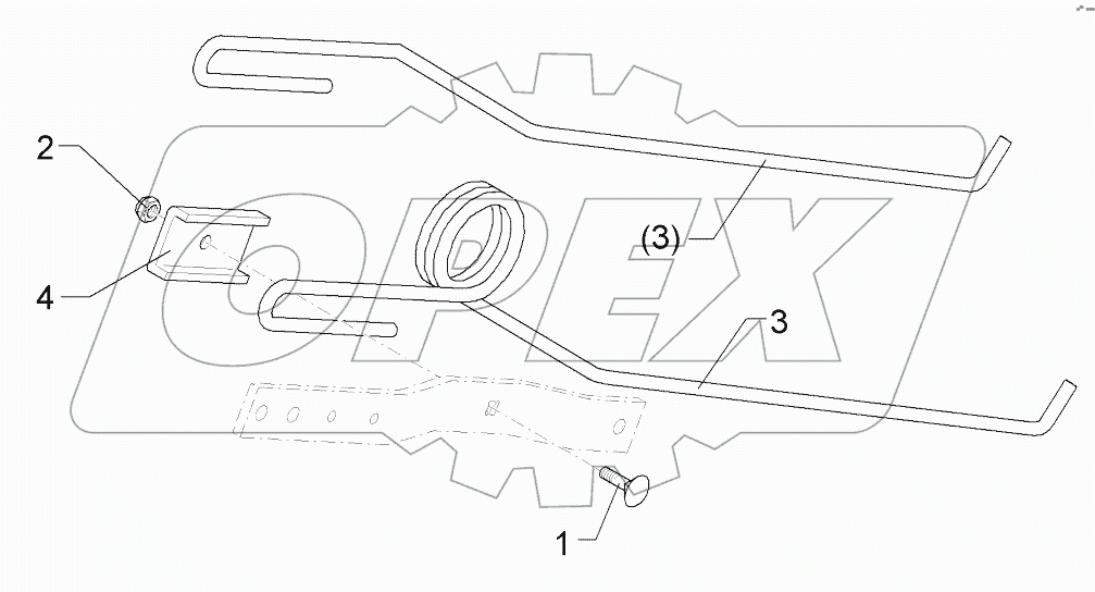 682 6401 Single harrow