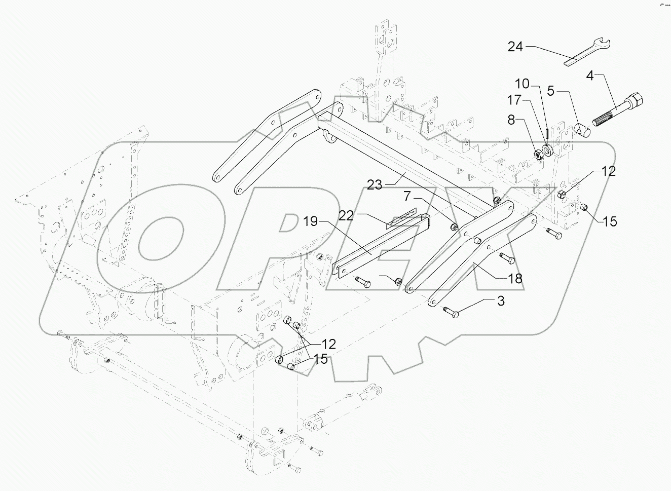 682 7130 Linkage - coulter lifting
