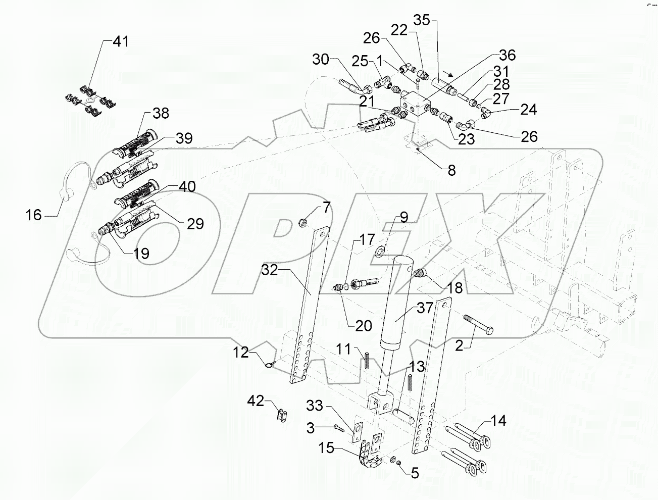 675 8018 Coulter pressure device hydr.