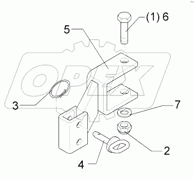 557 2520 Holder for track scraper