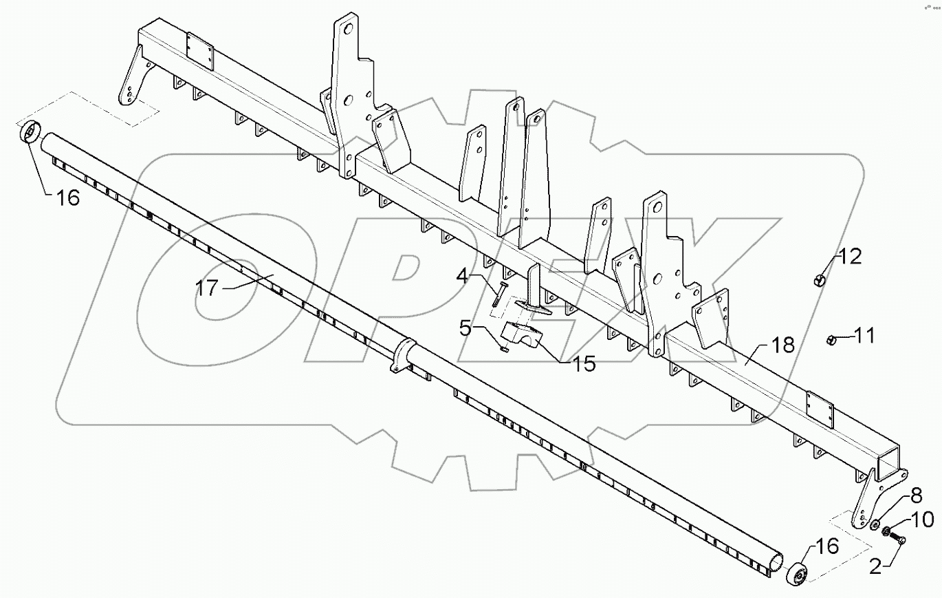 682 8152 Coulter frame