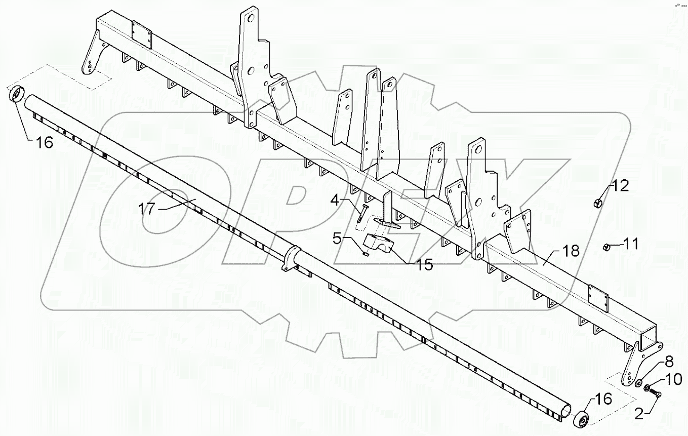 682 8153 Coulter frame