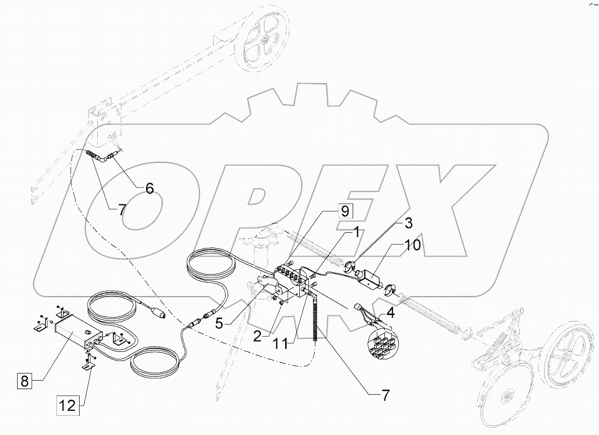 673 1027 Tramline-distributor control