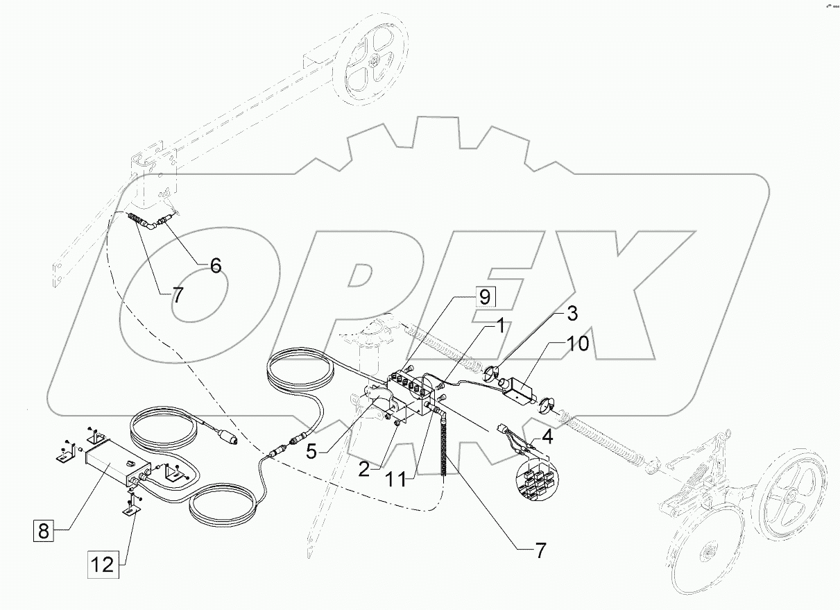 673 1028 Tramline-distributor control