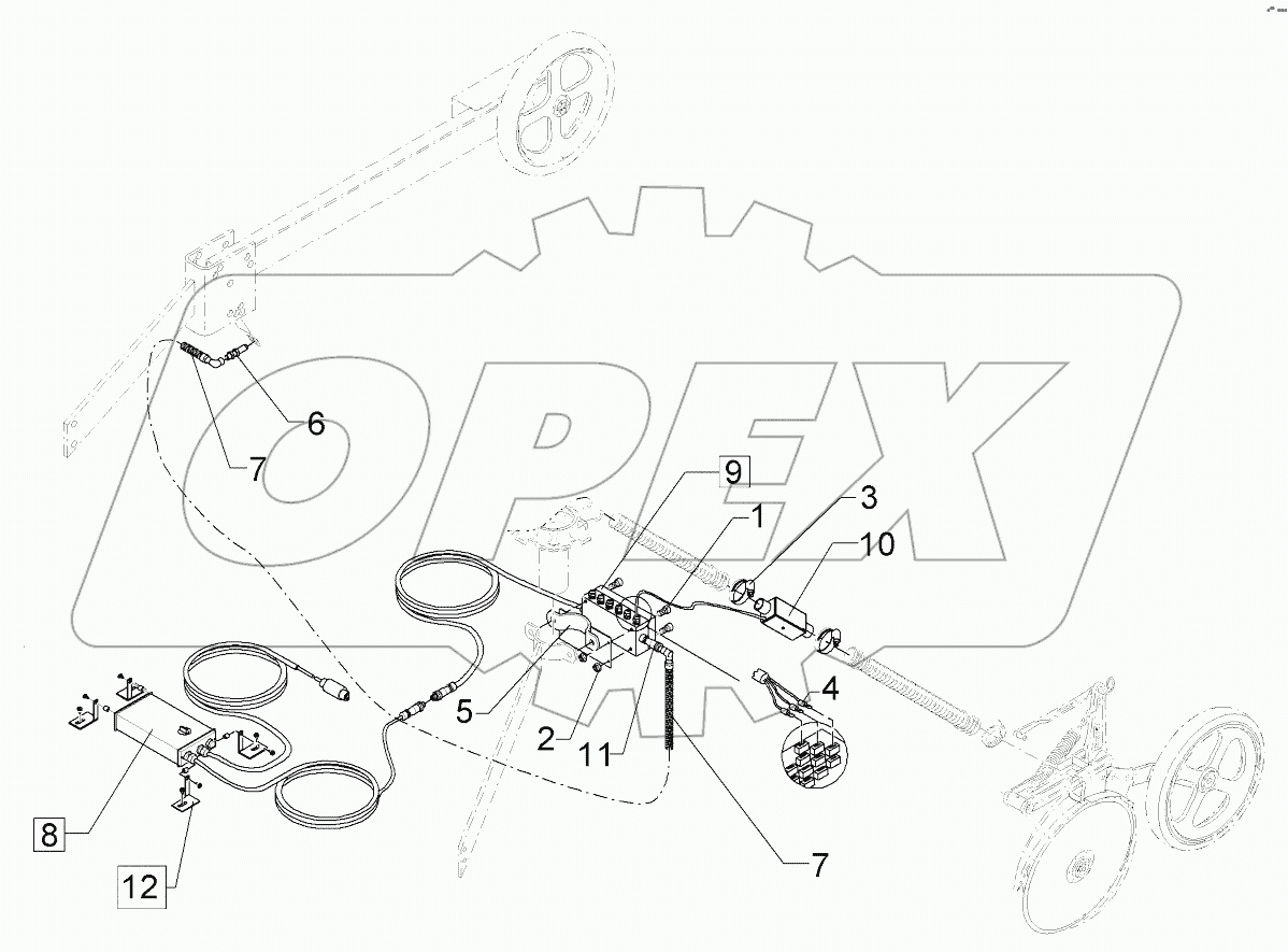 673 1029 Tramline-distributor control