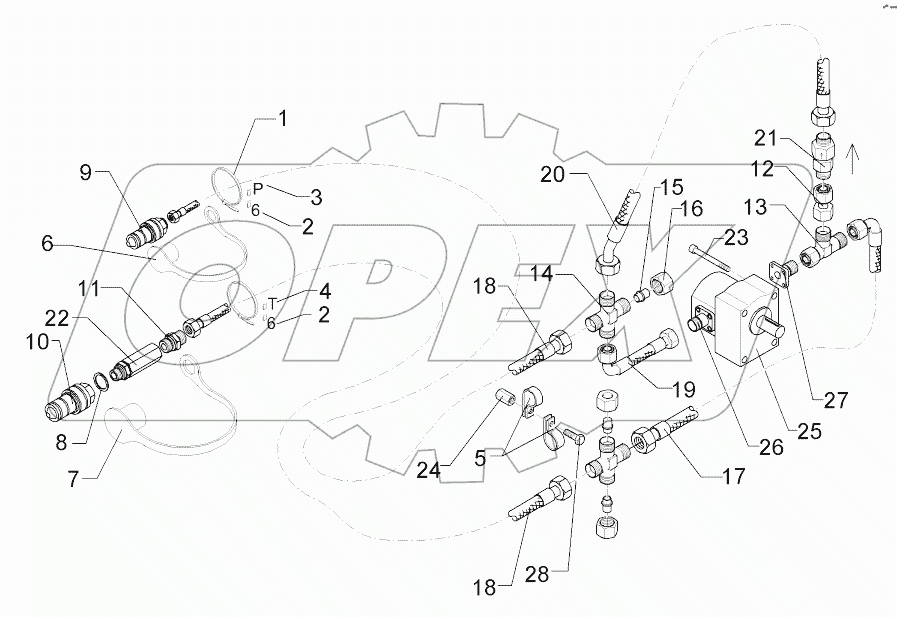 675 8202 Hydraulic assembly fan