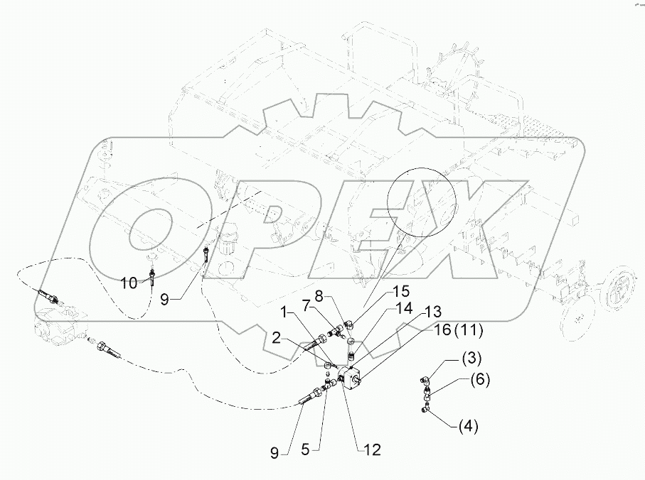 675 8207 Hydraulic assembly fan