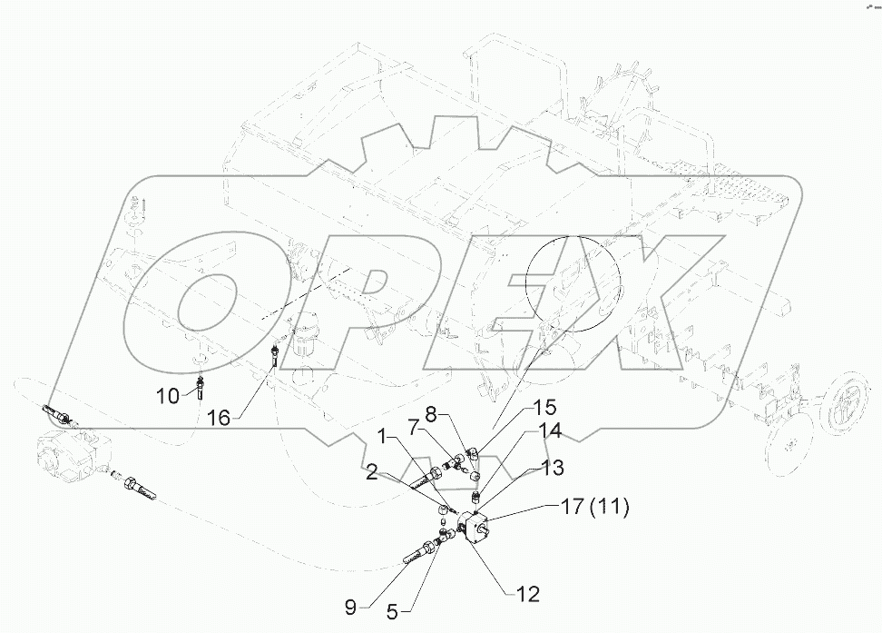 675 8215 Hydraulic assembly fan