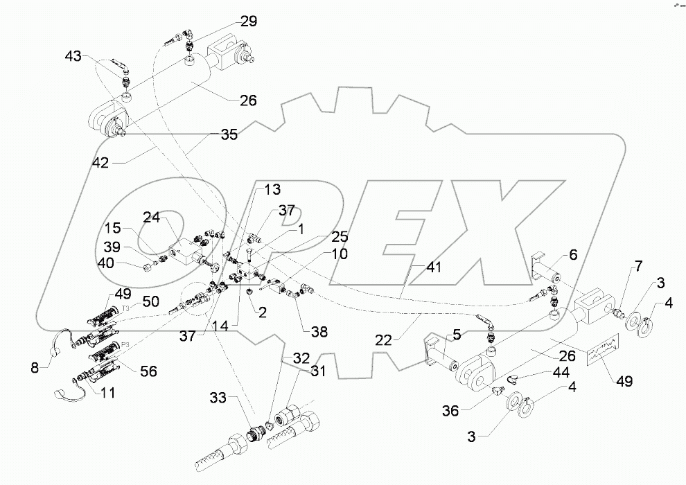 675 8262 HY-assembly coulter lifting