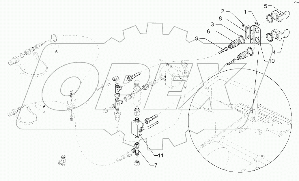 675 8362 Hydraulic assembly