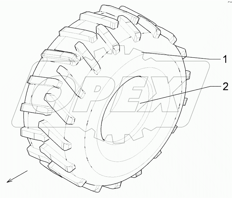 550 8872 Wheel 8/221/275
