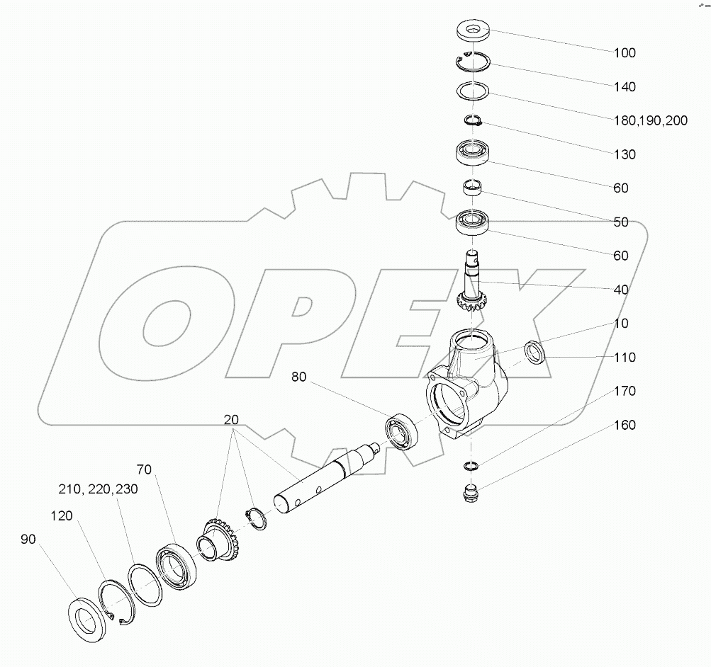 555 9313 Angular gear box