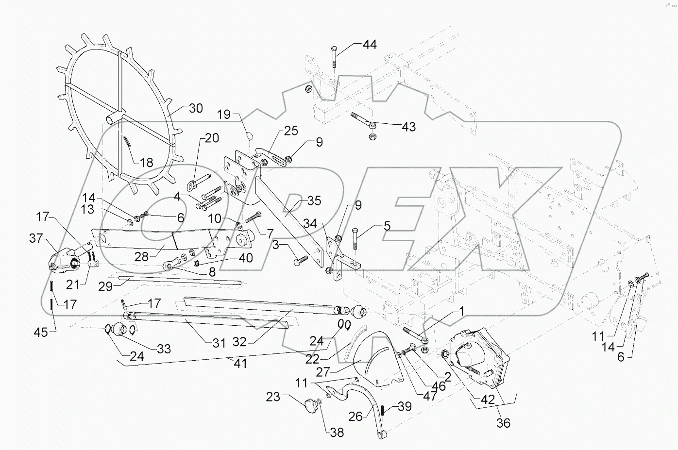 681 4710 Spike wheel drive