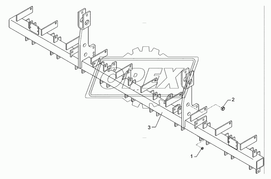 Coulter frame Solitair 9/300-DS 20R-150