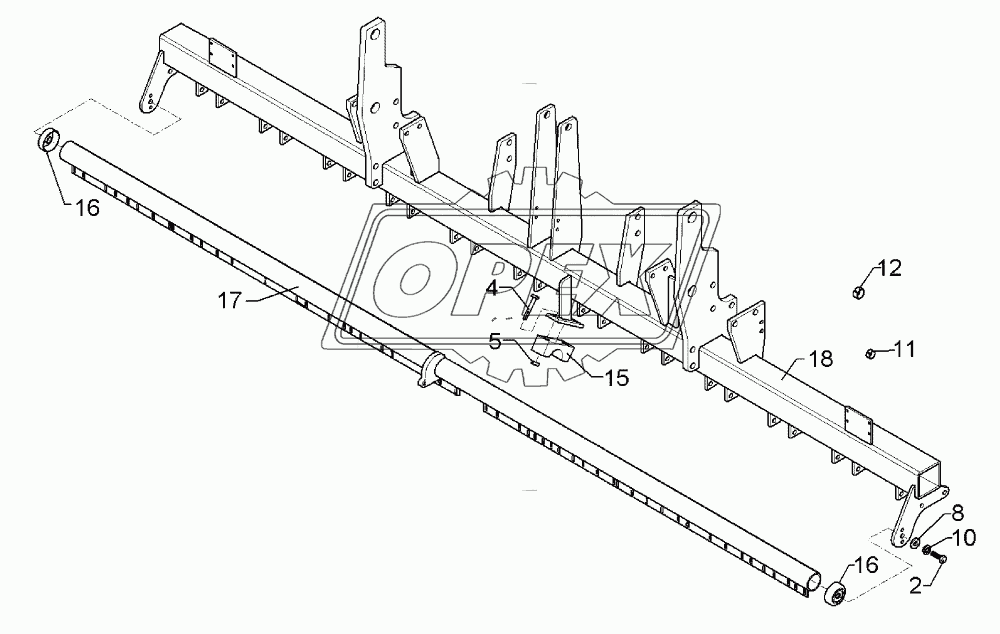 Coulter frame Solitair 9/300-ES 24R-125