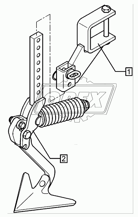 Track scraper with holder FSU-G25 90x90 Solitair