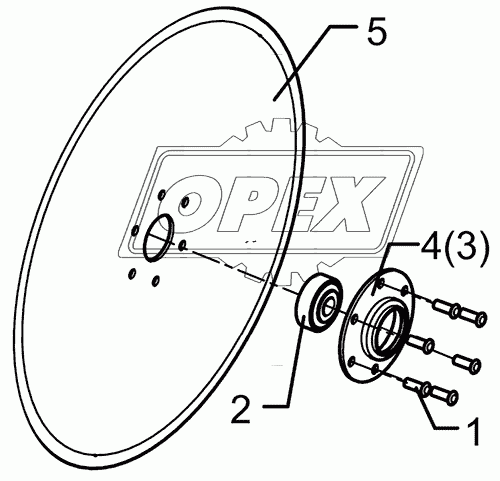 Disc D350/70/34x3 AA