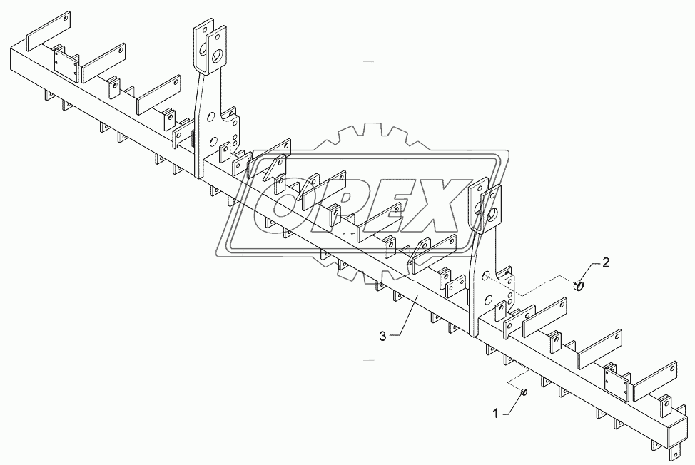 Coulter frame Solitair 9/300-DS 24R-125