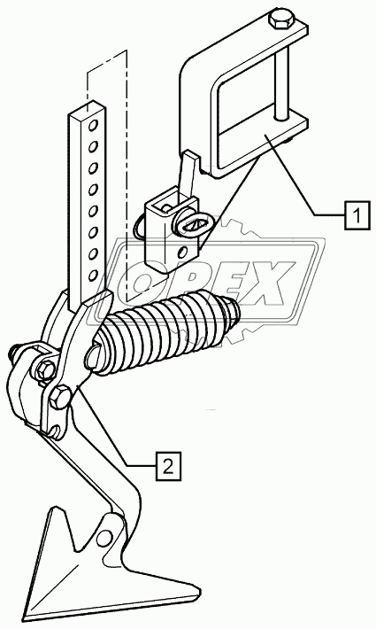 Track scraper with holder FSU-G25 120x120 Solitair