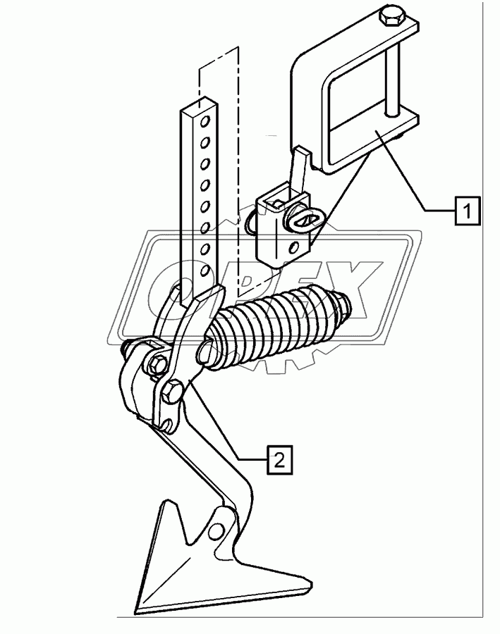 Track scraper with holder	FSU-G25 120x120 Solitair