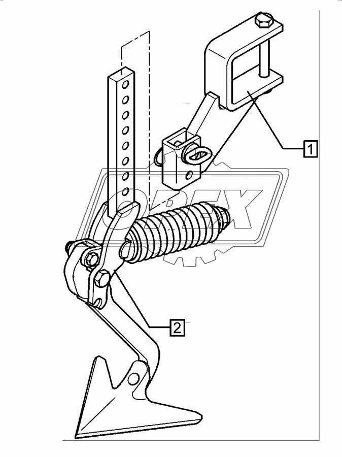 Track scraper with holder	FSU-G25 90x90 Solitair