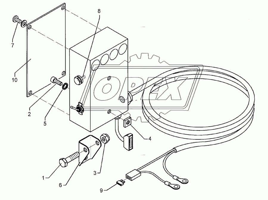 Tractor mounting set LH 5000