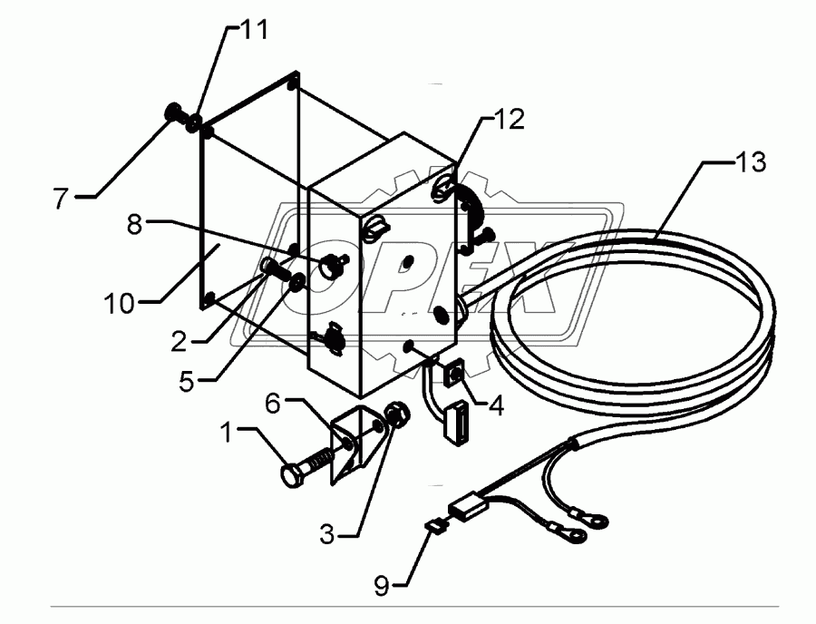 Tractor mounting set 2-TB/LH 5000