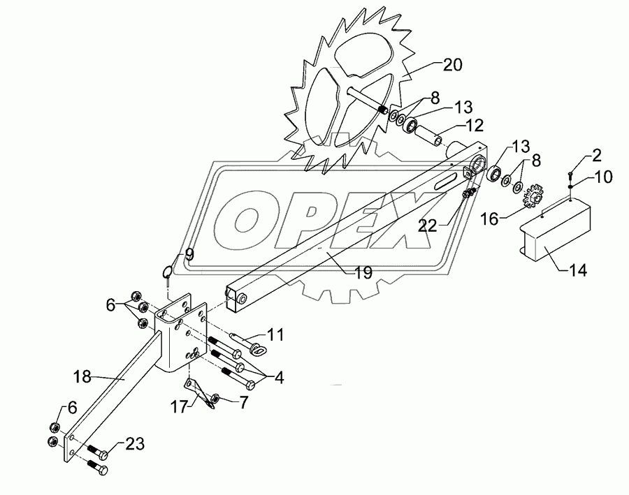 Drive wheel D540 2xD16