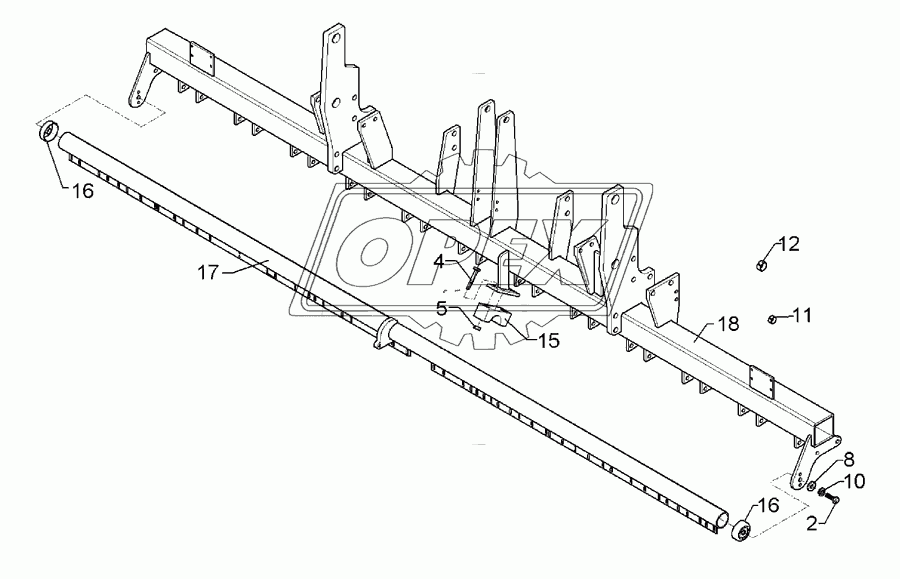 Coulter frame Solitair 9/300-ES 24R-125