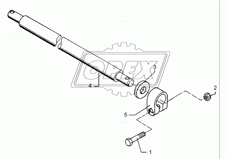 Lower link connection D55/P L2 Z2