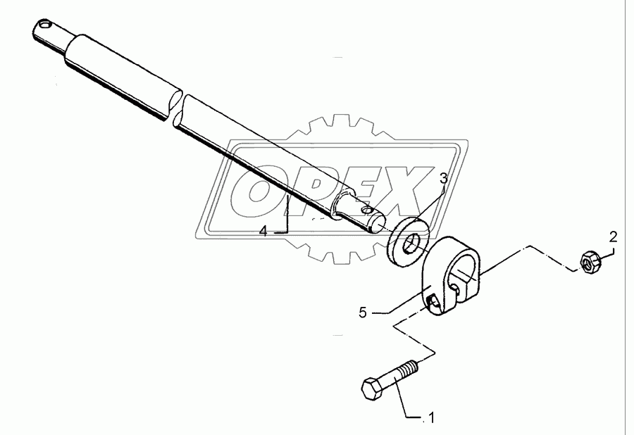 Lower link connection D55/P L2 Z3