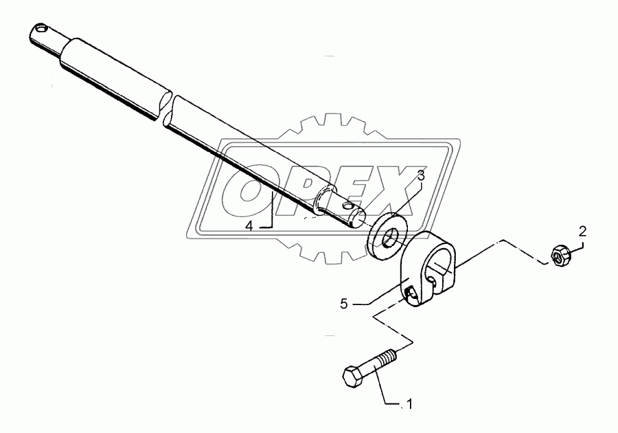 Lower link connection D55/P L3 Z2