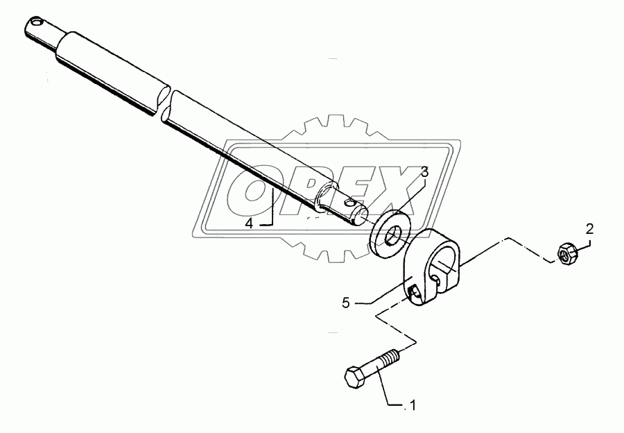 Lower link connection D55/P L3 Z3