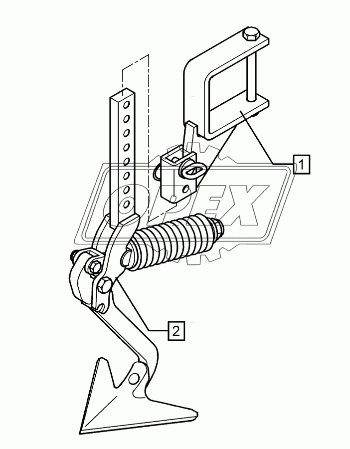 Track scraper with holder	FSU-G25 120x120 Solitair