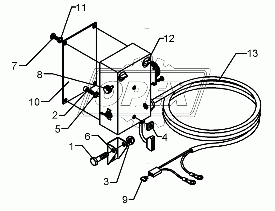 Tractor mounting set 2-TB/LH 5000