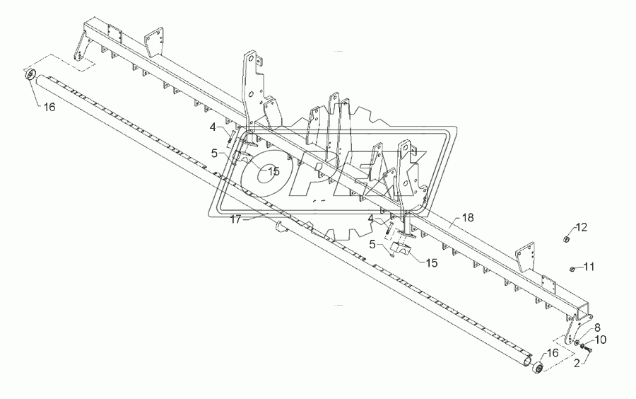 Coulter frame Solitair 9/400-ES 32R-125