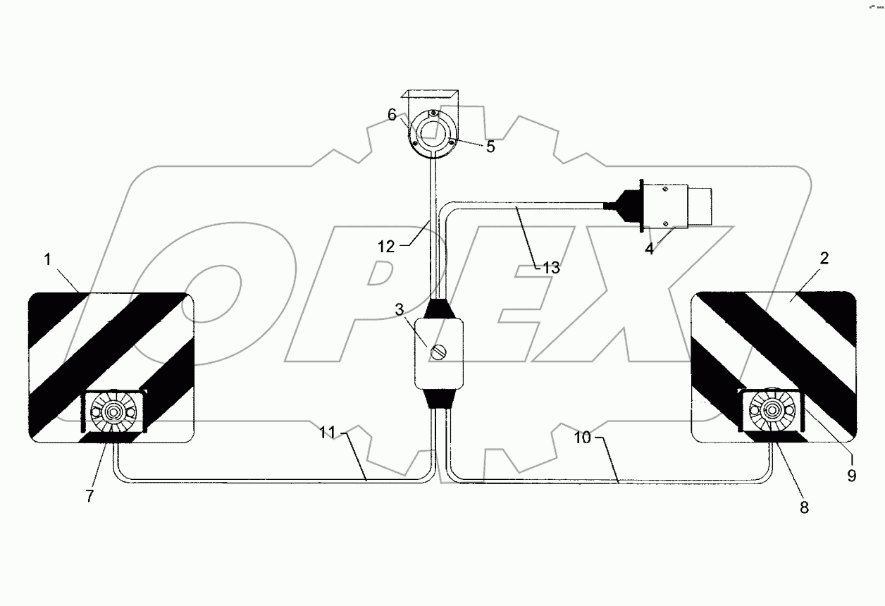 Lighting equipment, front Solitair 9 FW