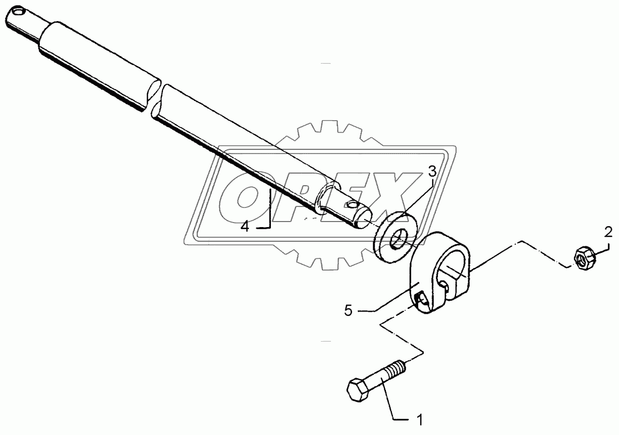 Lower link connection D55/P L2 Z2