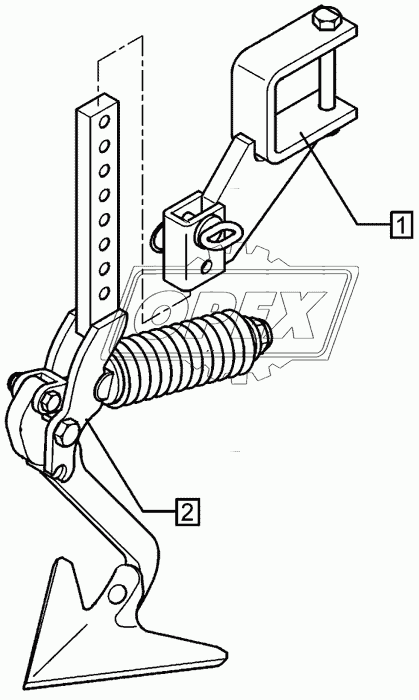 Track scraper with holder FSU-G25 90x90 Solitair