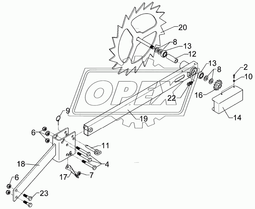 Drive wheel D540 2xD16