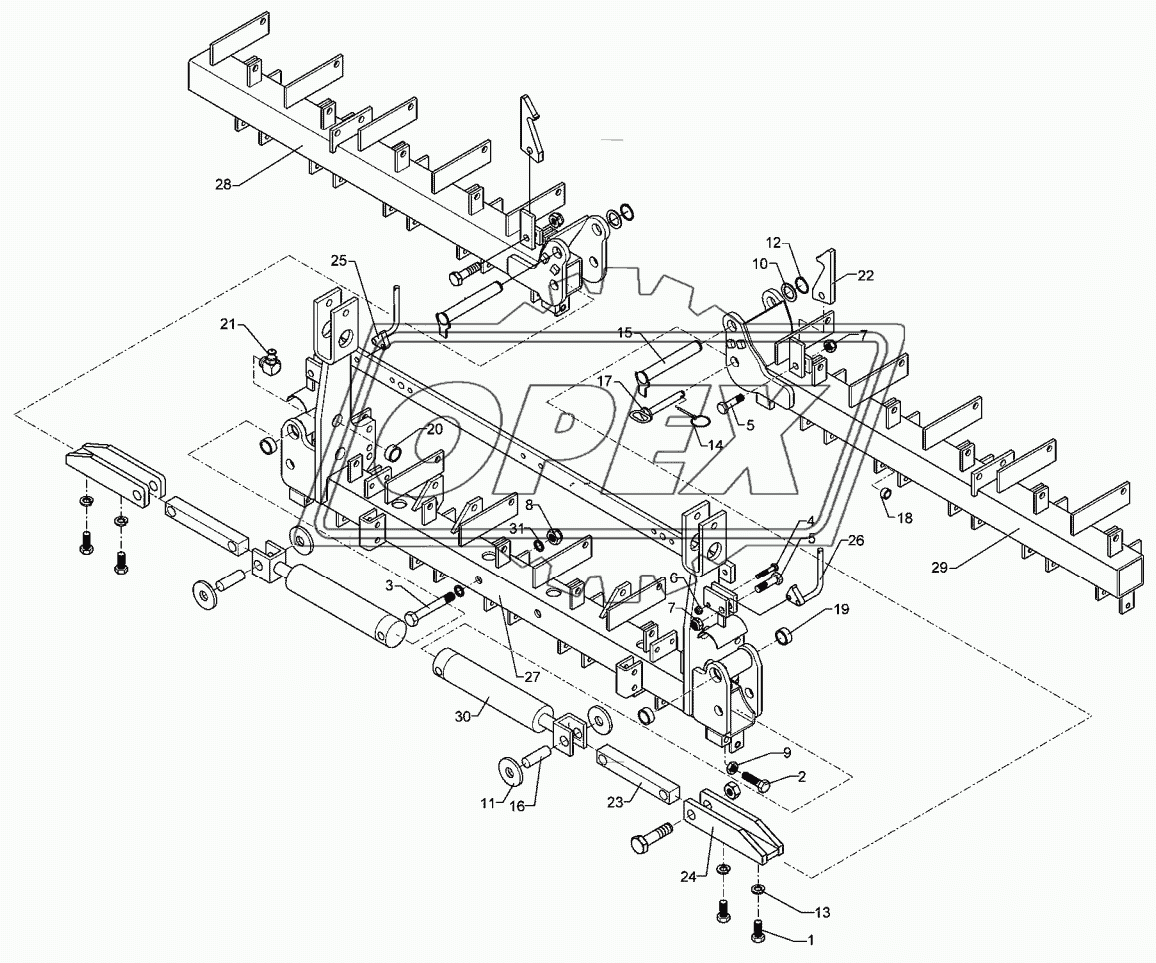 Coulter frame Solitair 9/400-K 23R-175