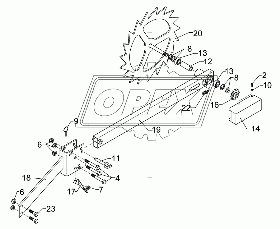 Drive wheel D540 2xD16