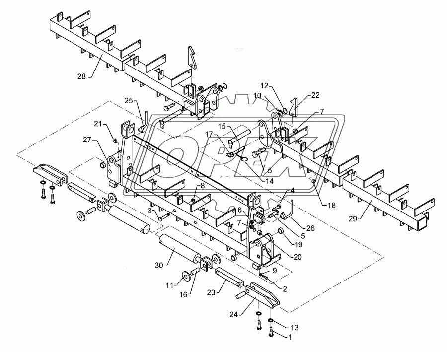 Coulter frame Solitair 9/400-K 32R-125 1