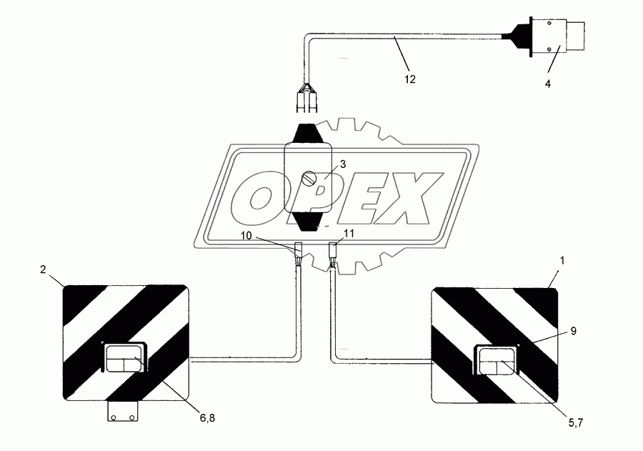 Lighting equipment, rear Solitair 9 K