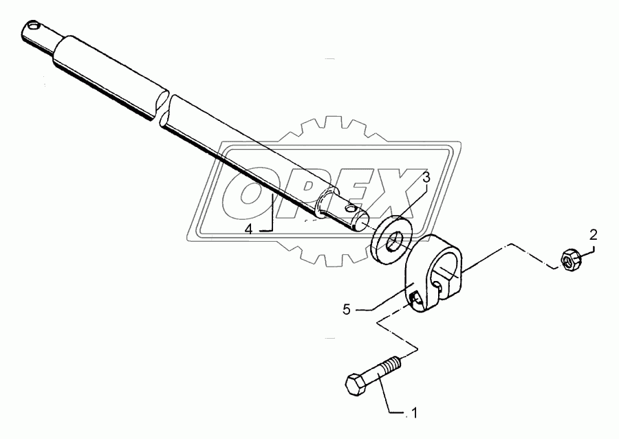 Lower link connection D55/P L2 Z2