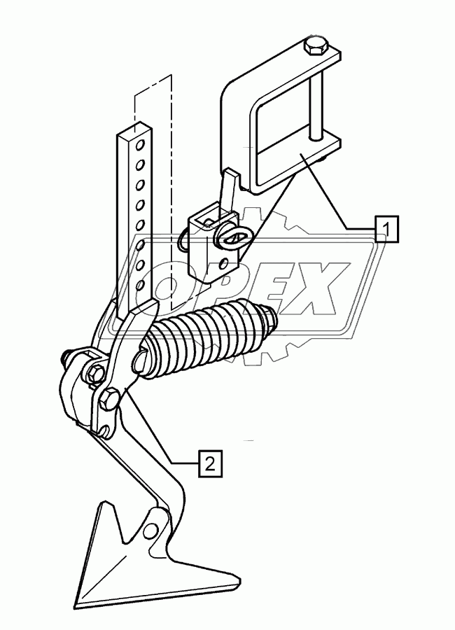 Track scraper with holder FSU-G25 120x120 Solitair